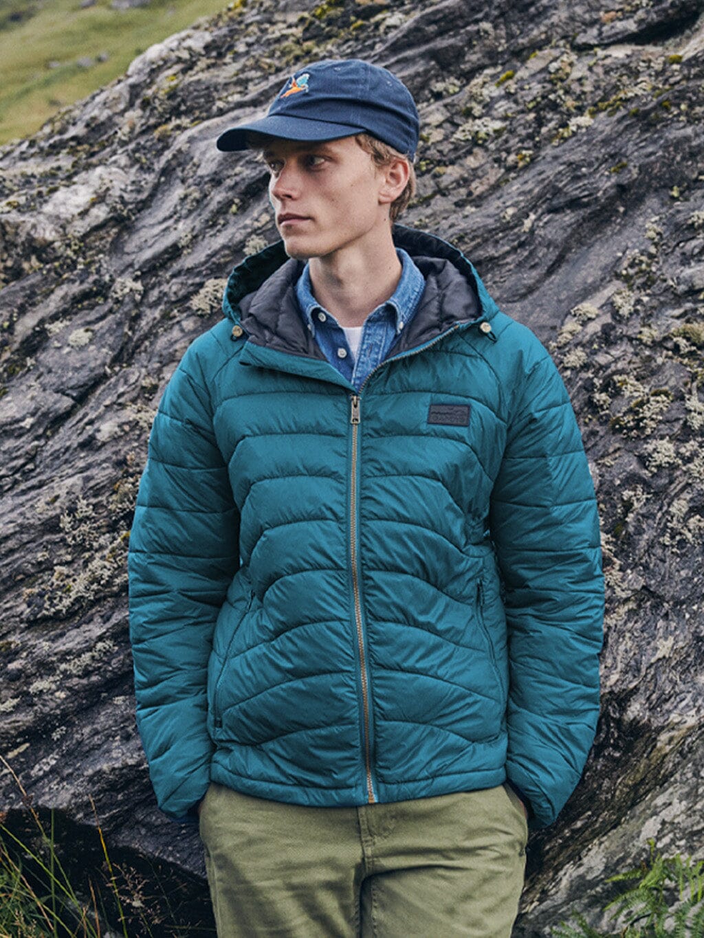 Teal Raknes Water-Resistant Insulated Jacket