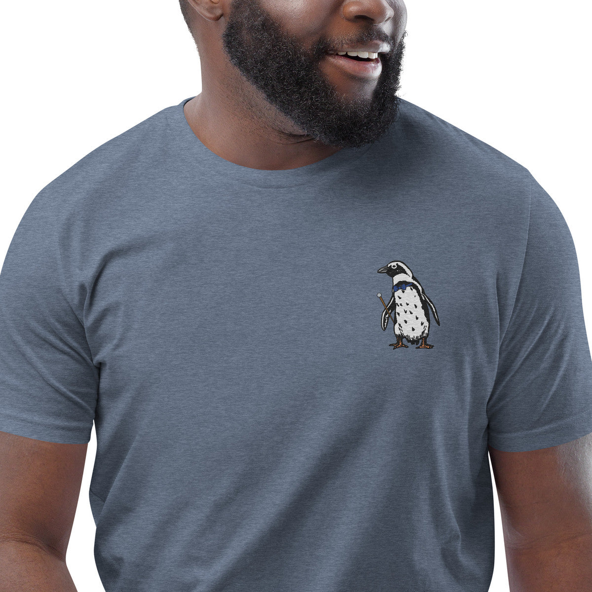 Penguin Suit Actual Life Organic Cotton Embroidered T-Shirt