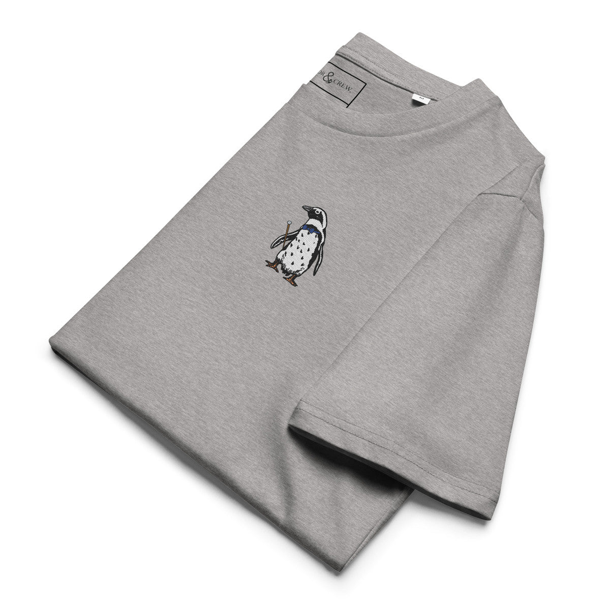 Penguin Suit Actual Life Organic Cotton Embroidered T-Shirt