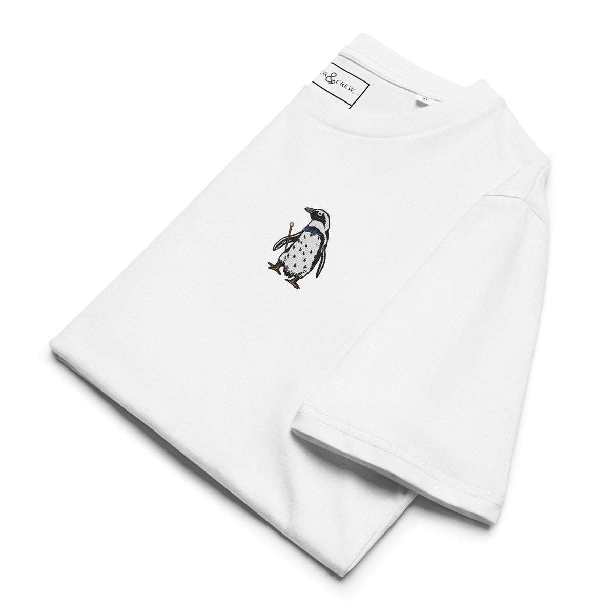 Penguin Suit Actual Life Organic Cotton Embroidered T-Shirt