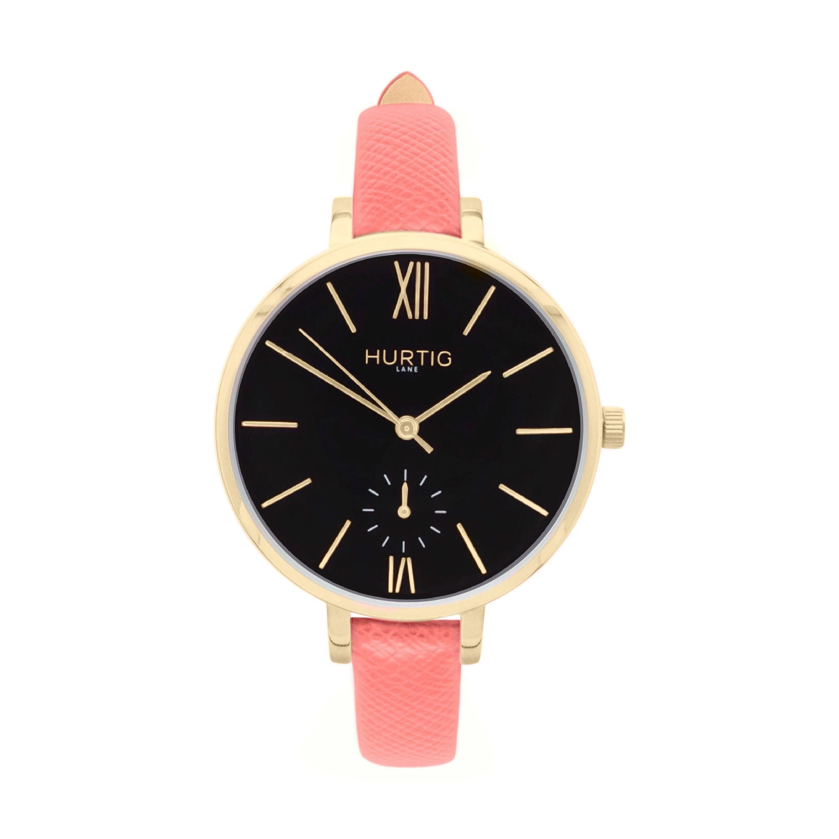 Amalfi Petite Stainless Steel Watch Gold, Black & Gold