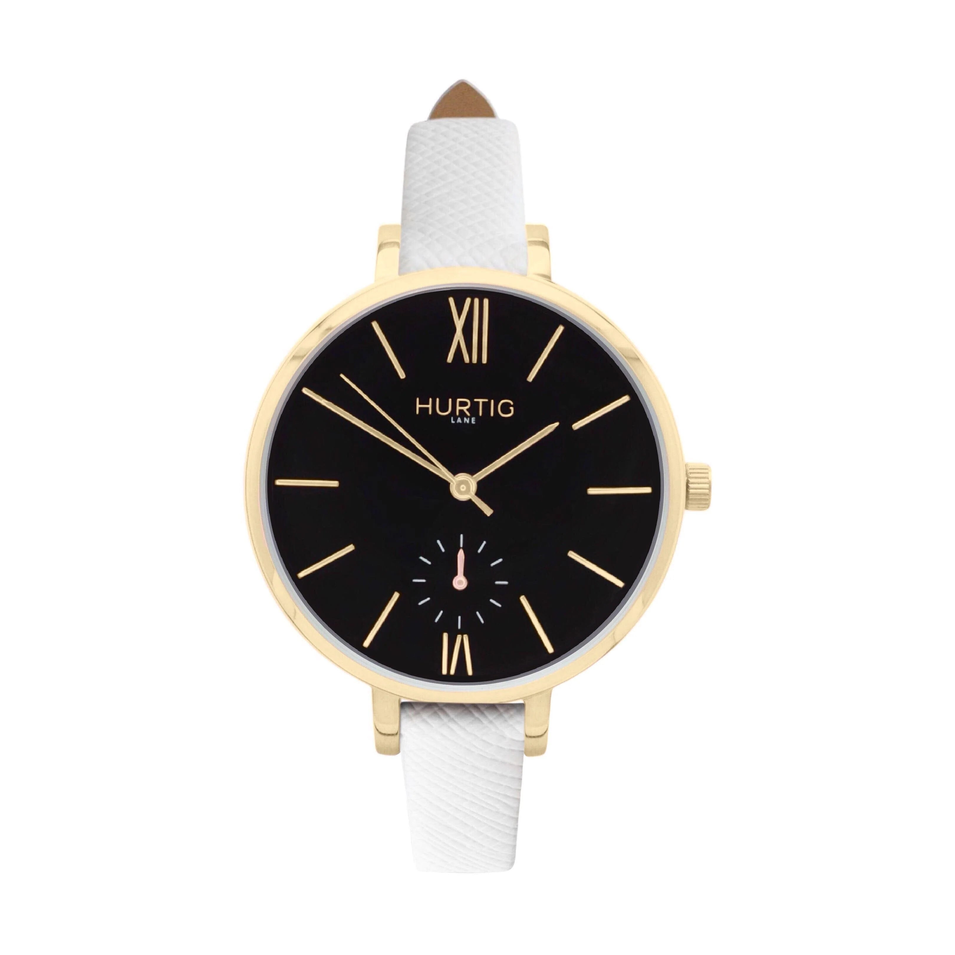 Amalfi Petite Stainless Steel Watch Gold, Black & Gold