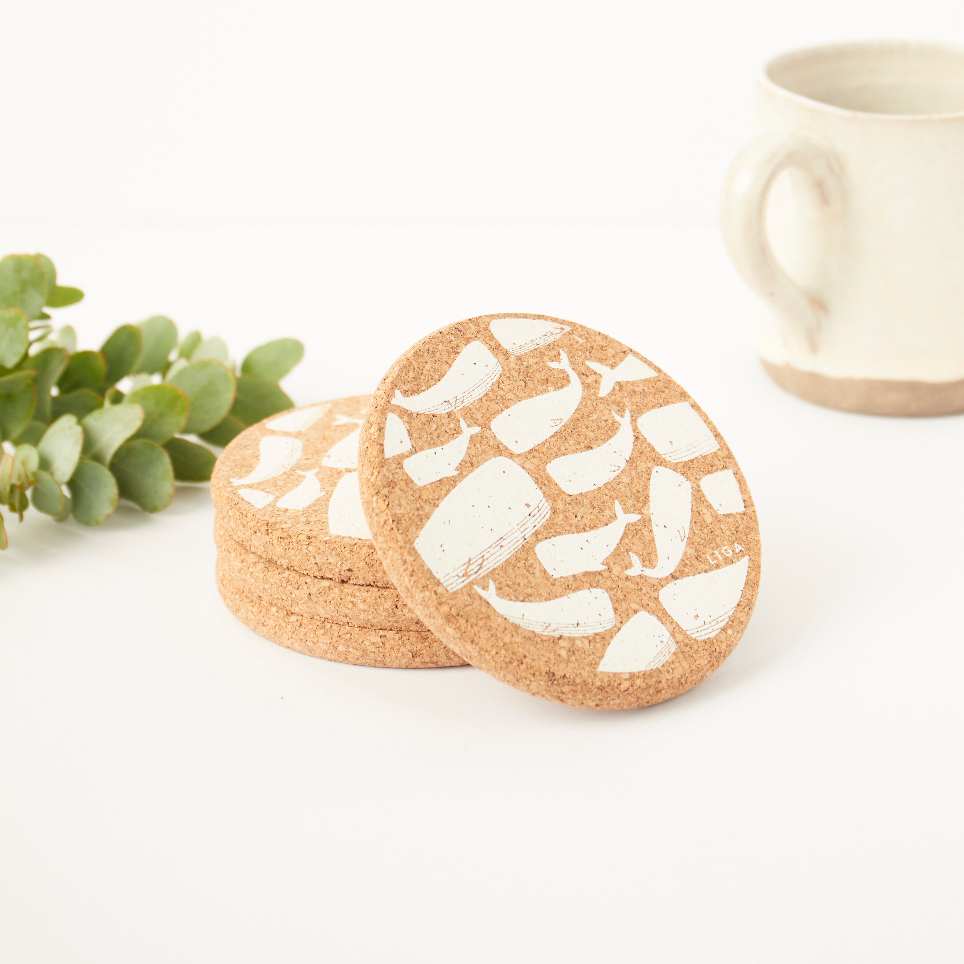 Cork Coaster | Whale