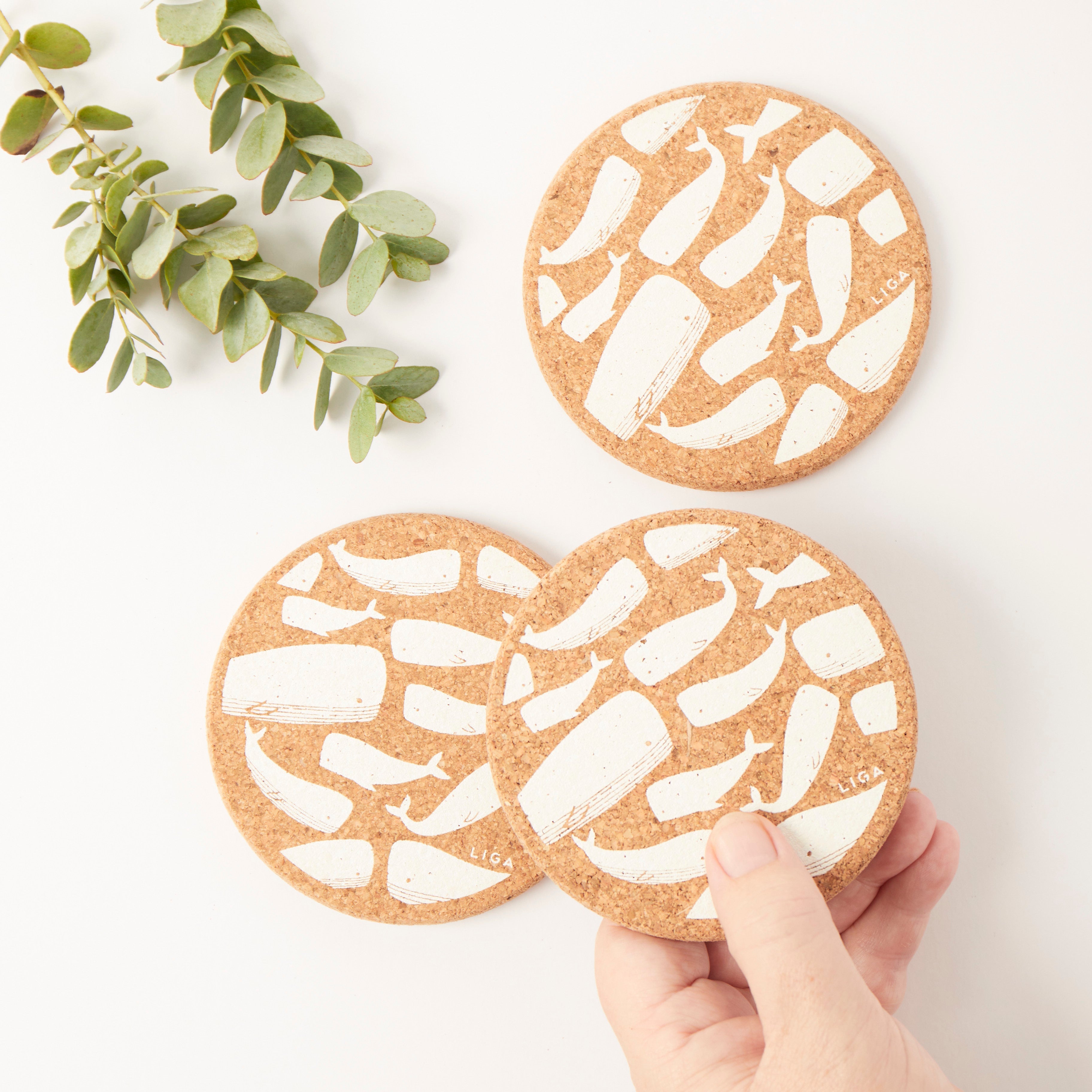 Cork Coaster | Whale