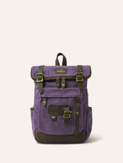 Wineberry Waxed Cotton Mini Bali Backpack