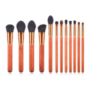 Vegan Makeup Brush Set- Glamour. Sustainable Wood & Bronze