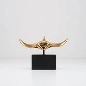 Manta Ray in polished bronze, Small