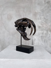 Small Bronze Sabertooth Tiger