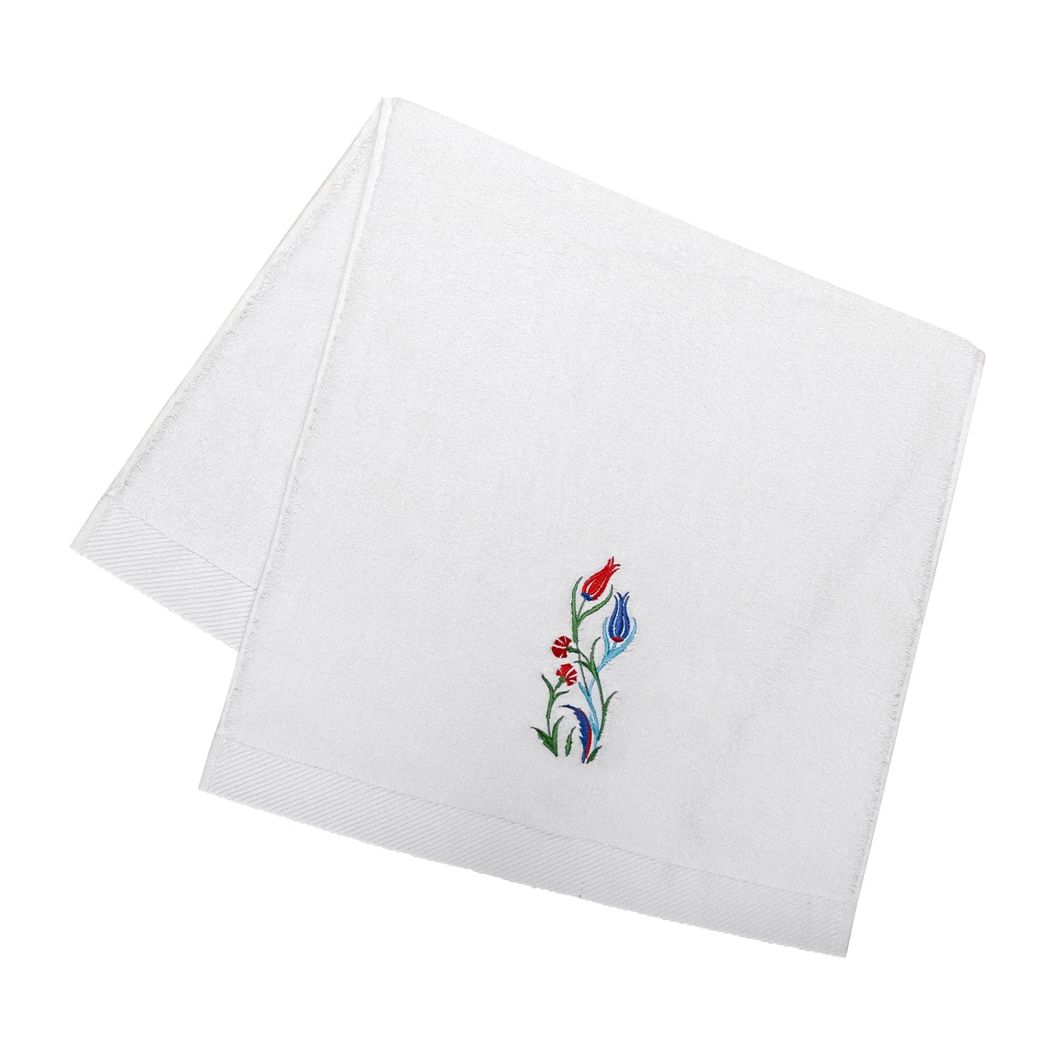 Tulip Embroidery Face Towel