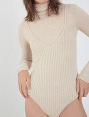 Cashmere knitted bodysuit