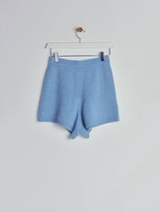 SIMONA Cashmere knitted shorts blue