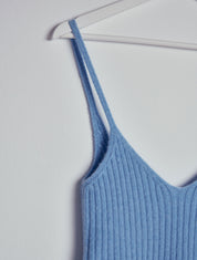 ROBERTA Cashmere knitted bodysuit blue
