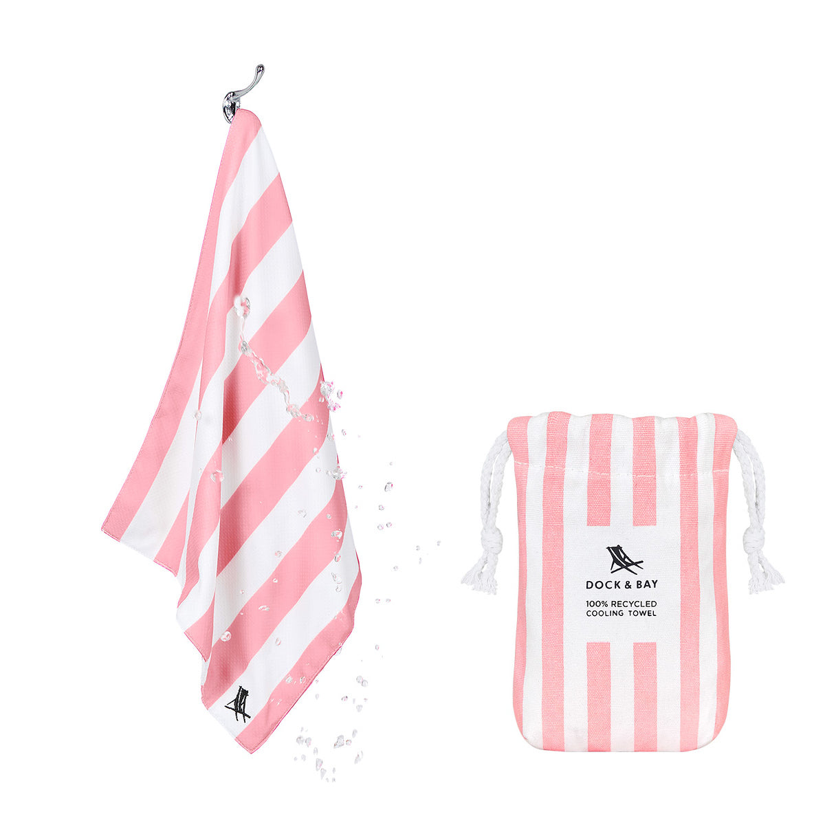 Dock & Bay Cooling Towels - Cabana - Malibu Pink