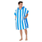 Adult Poncho - Quick Dry Hooded Towel - Bondi Blue