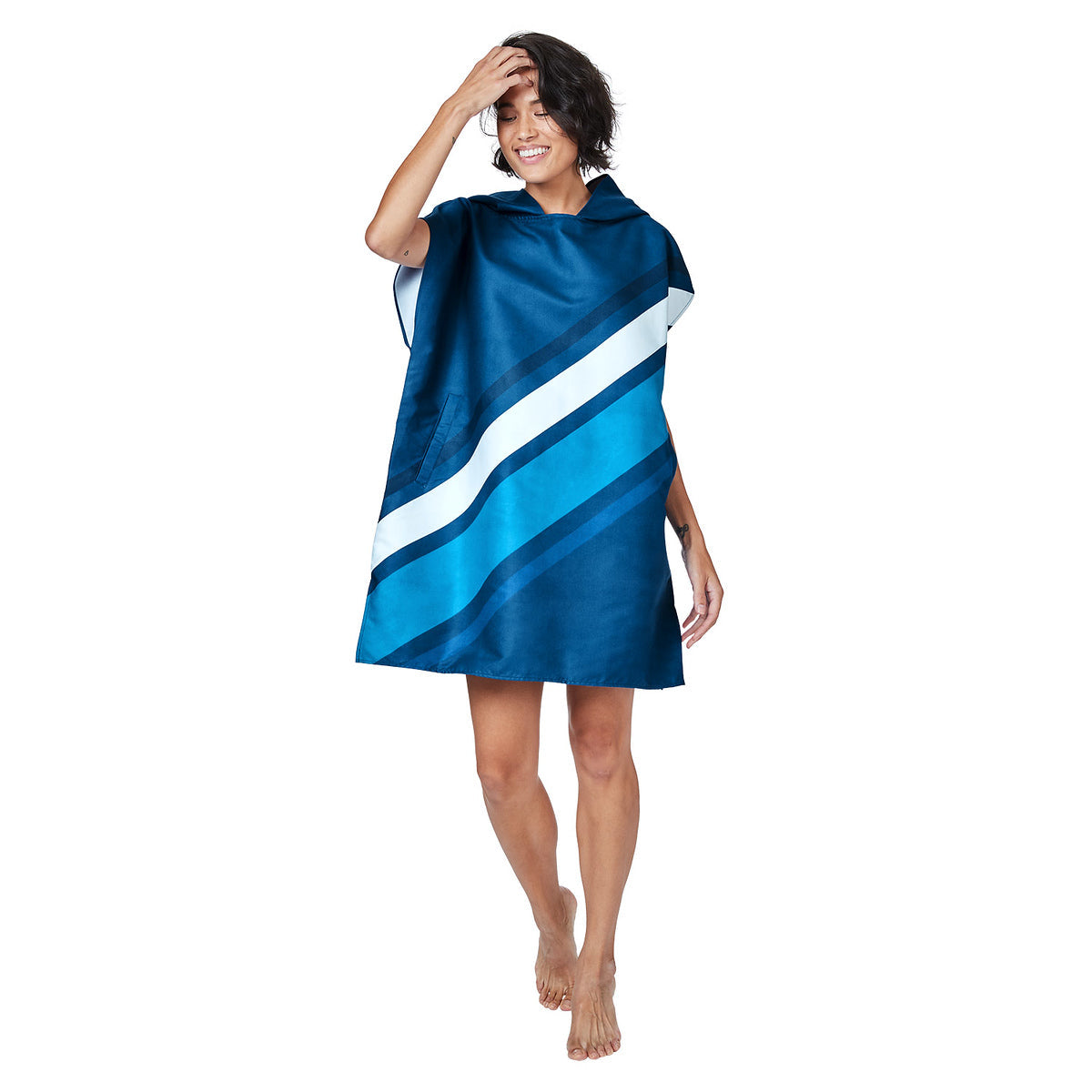 Dock & Bay Adult Poncho - Go Faster - Rapid Navy