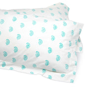 Paisley Duvet Cover and Pillow Set Aqua