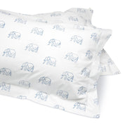Elephant Duvet Covers and Pillow Set Blue