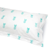 Pineapple Duvet Cover and Pillow Set Aqua