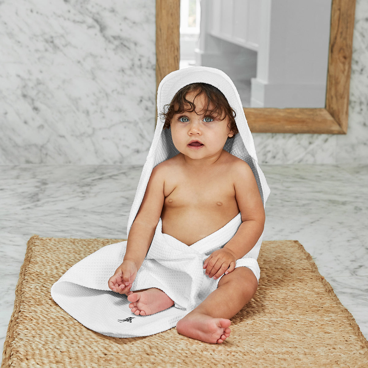 Dock & Bay Baby Hooded Towel - Classic - Wishful White