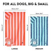 Dock & Bay Dog Towels - Canine Coral - Customised Embroidery Personalised for You