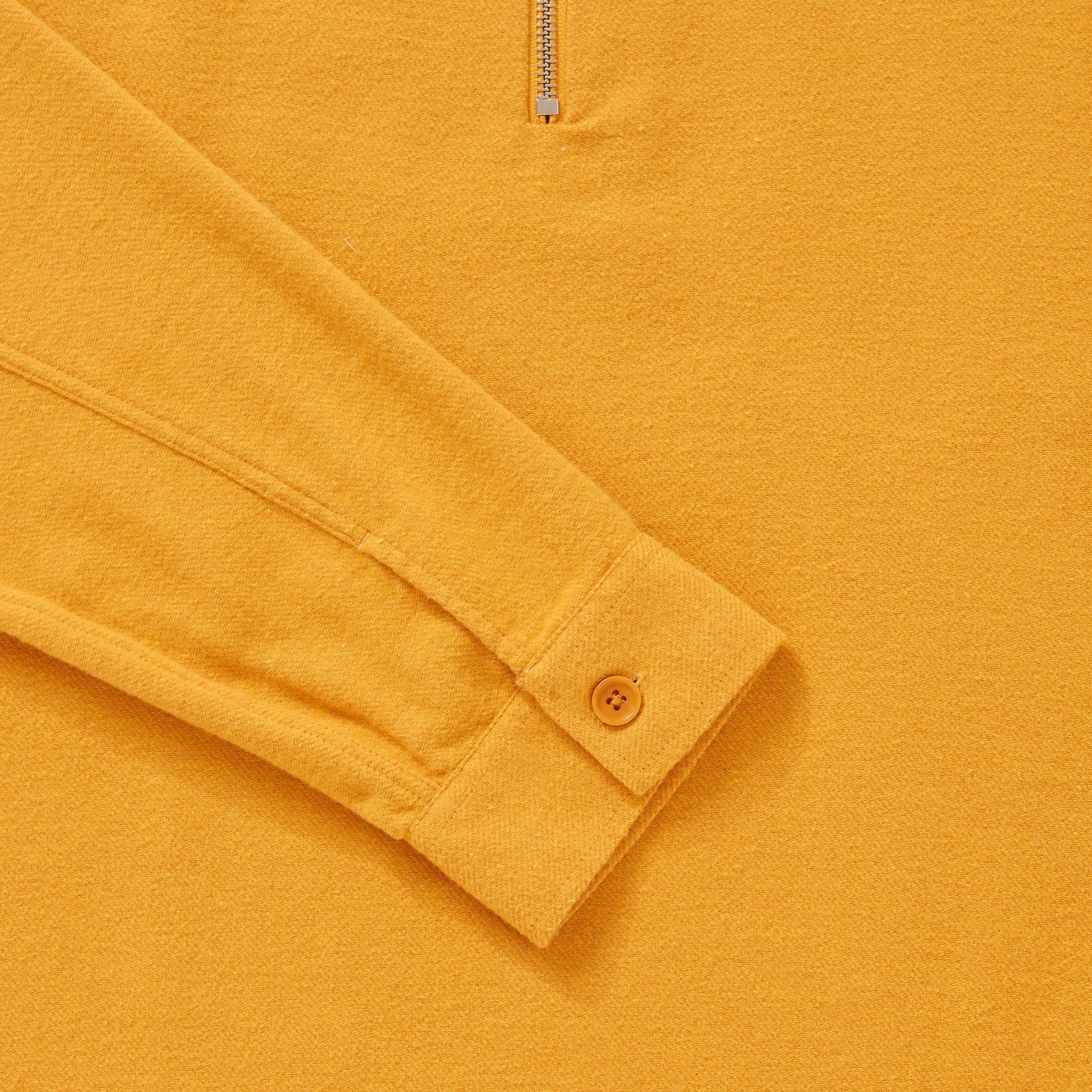 Fitz & Fro Brushed Cotton Half-Zip - Mustard Yellow