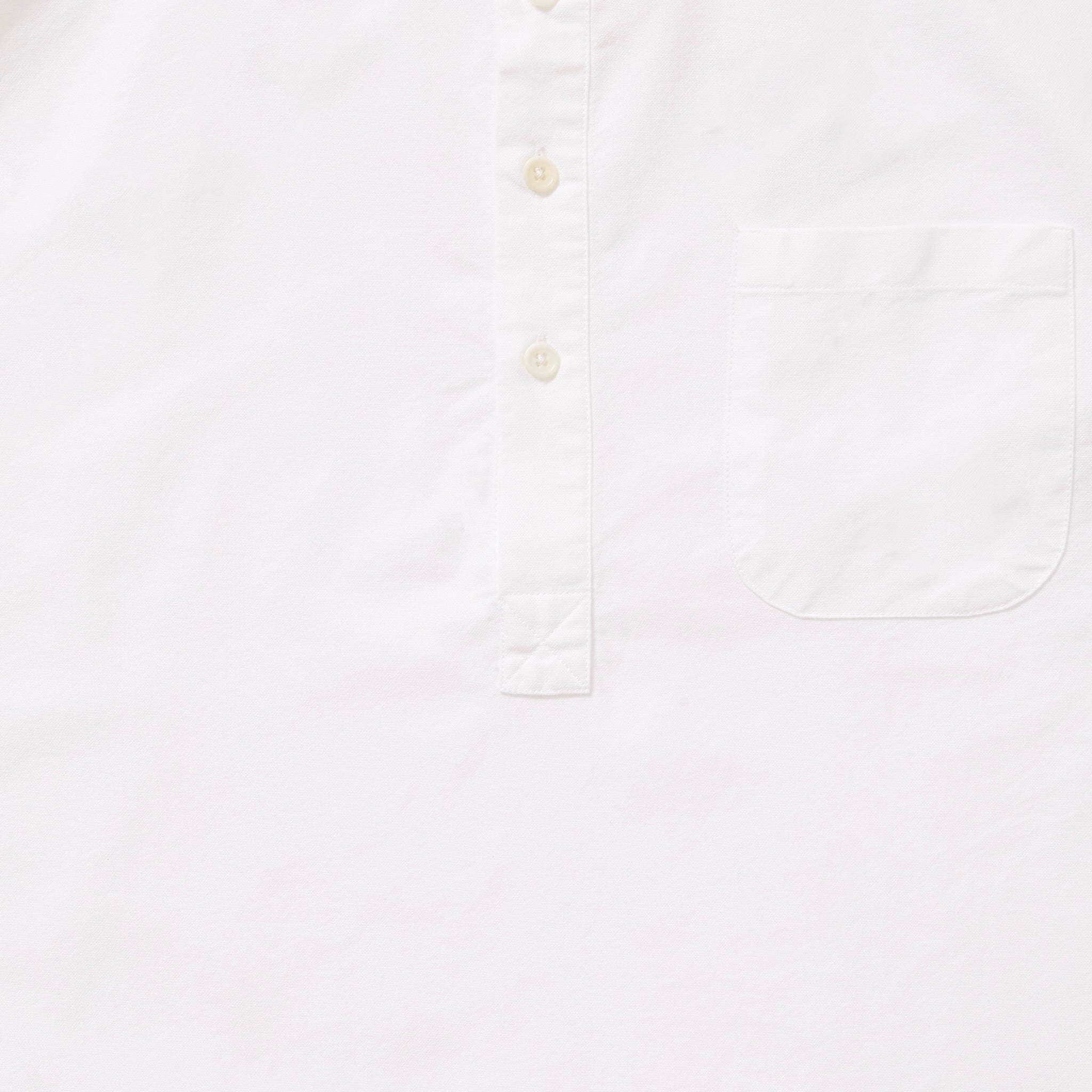 Fitz & Fro Organic Oxford Popover Shirt - White