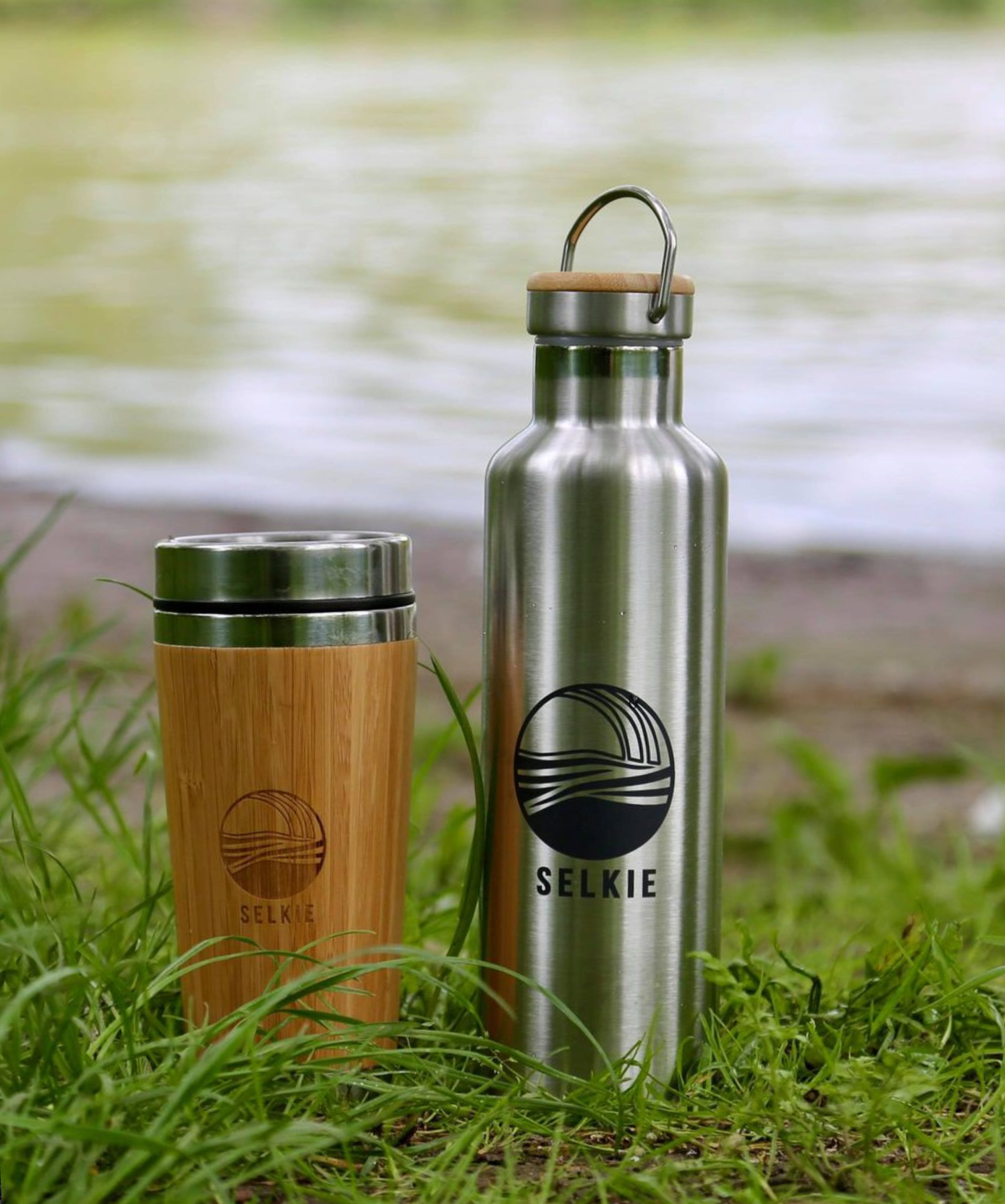 WATER CANTEEN WITH SELKIE WAVE LOGO