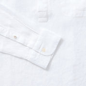 Fitz & Fro 100% Linen Popover Shirt - White