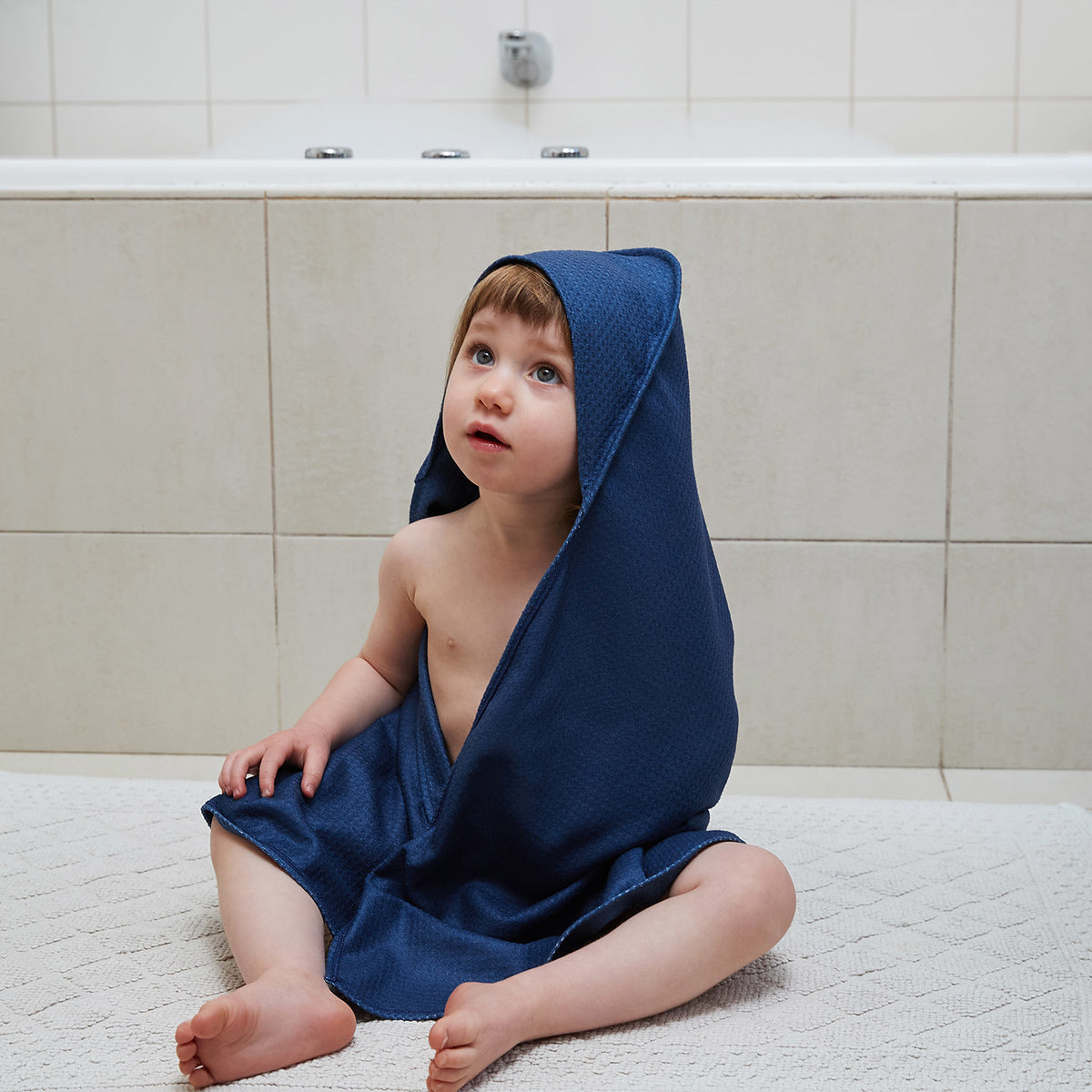 Dock & Bay Baby Hooded Towel - Classic - Midnight Navy