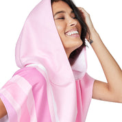 Dock & Bay Adult Poncho - Go Faster - Sprint Pink
