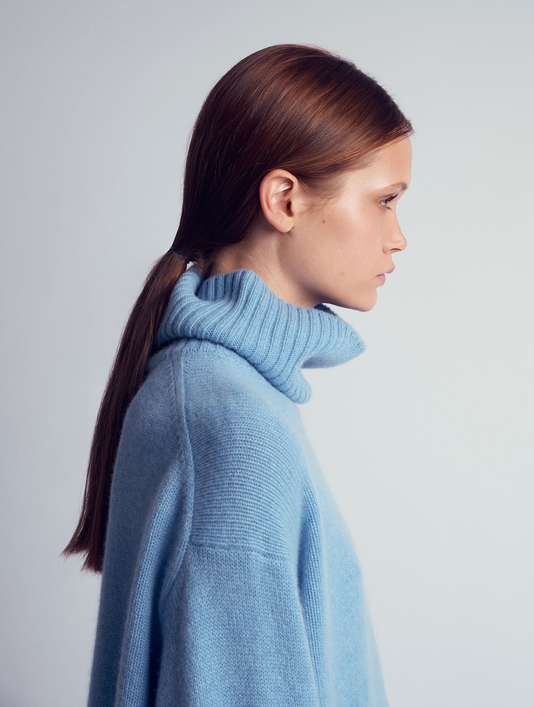ADA Cashmere knitted turtleneck sweater Blue