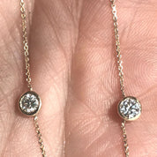 Starlight 10 Diamond Station Necklace