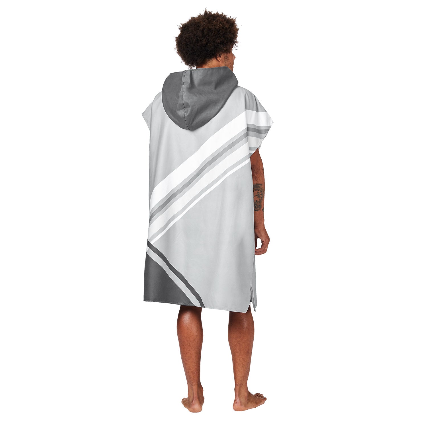 Dock & Bay Adult Poncho - Go Faster - Pace Grey