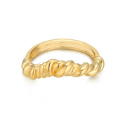 Olive Snug Spiral Gold Ring
