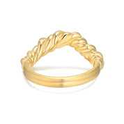 Olive Snug Spiral Gold Ring