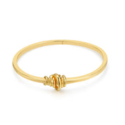 Elodie Delicate Twine Gold Bangle Bracelet
