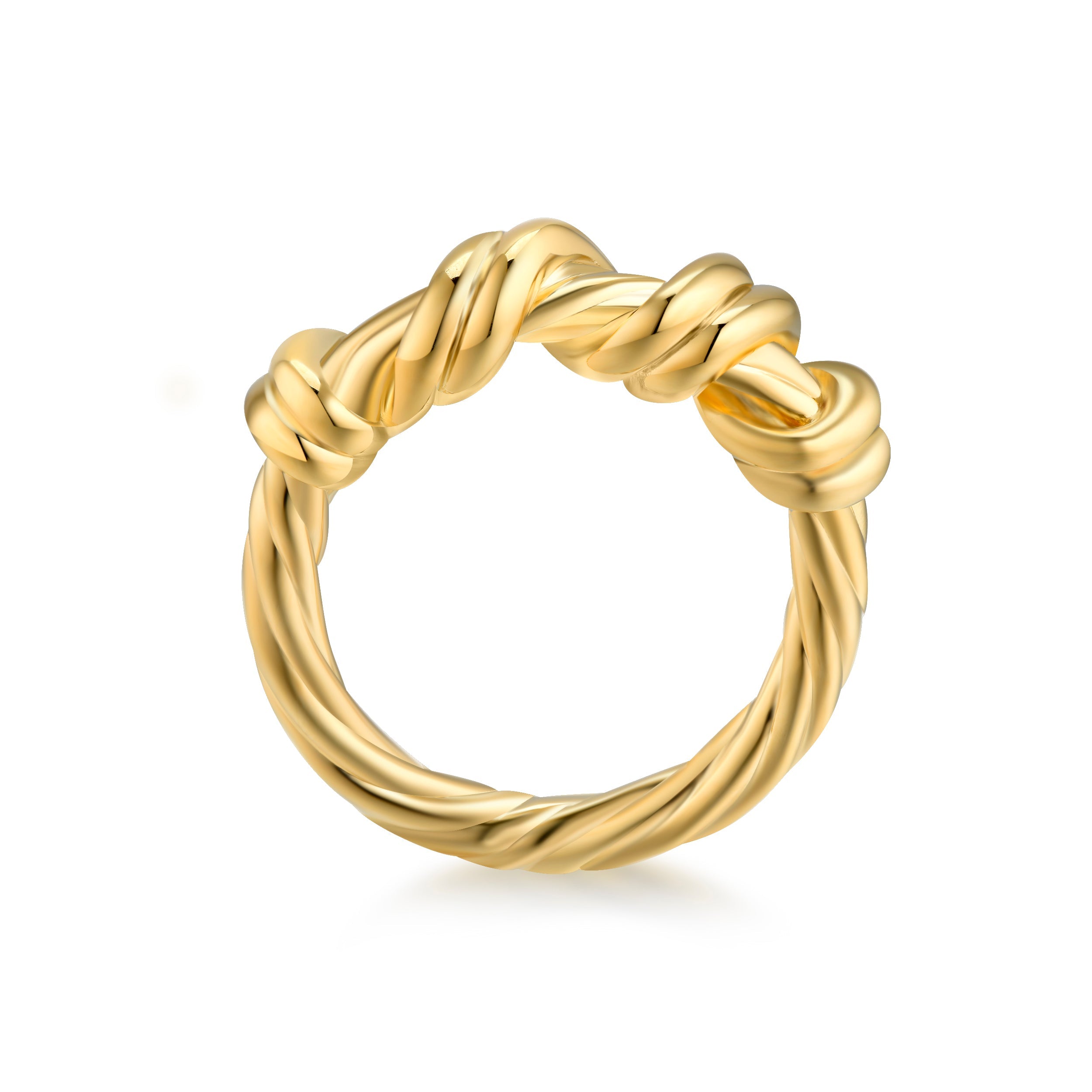 Mia Delicate Gold Twist Ring