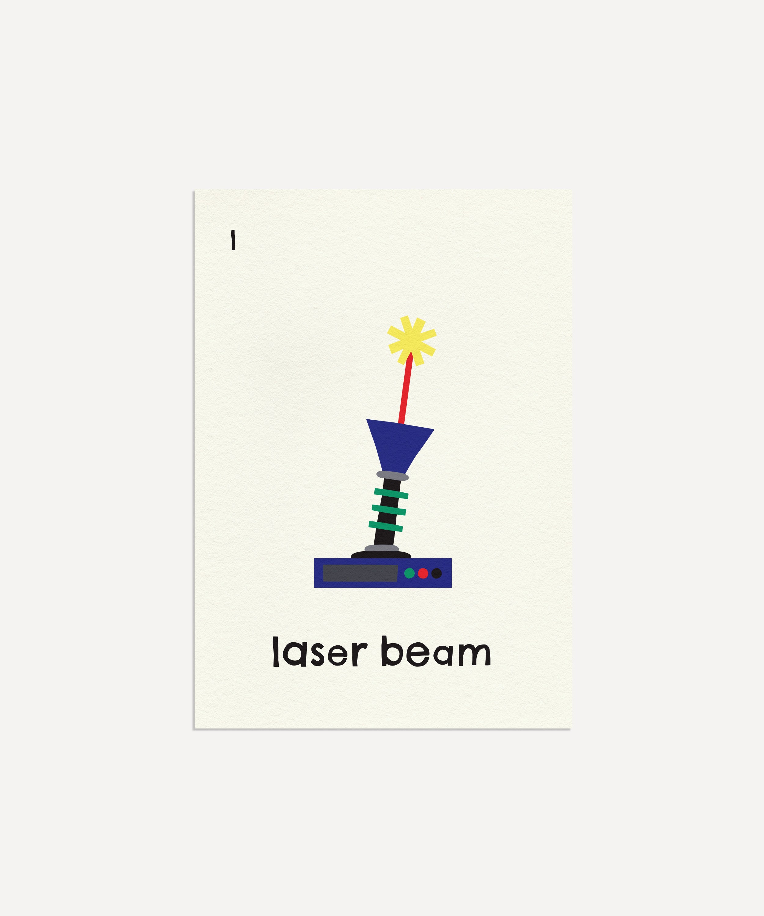 Laser Beam Art Print