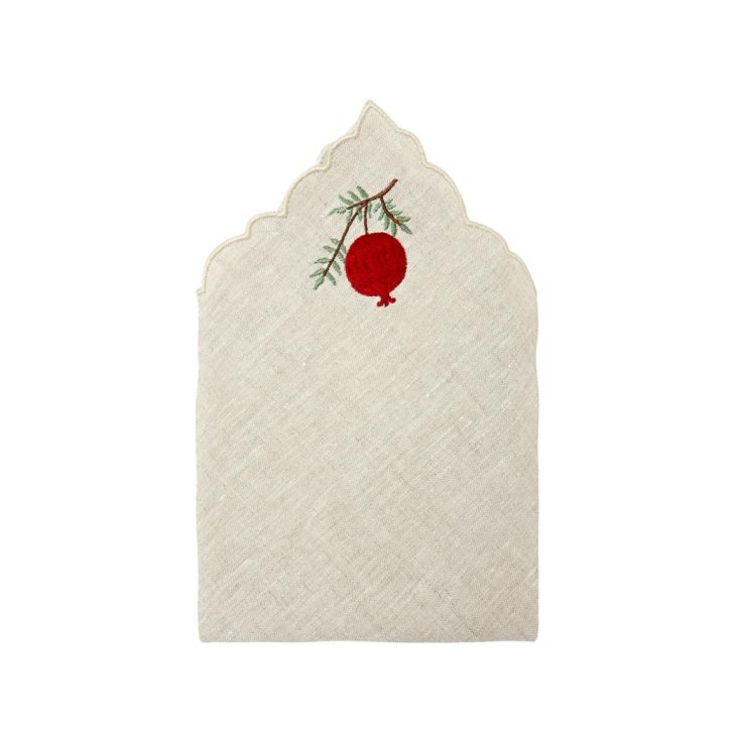 Pomegranate Embroidery Linen Napkins (Set of 2)