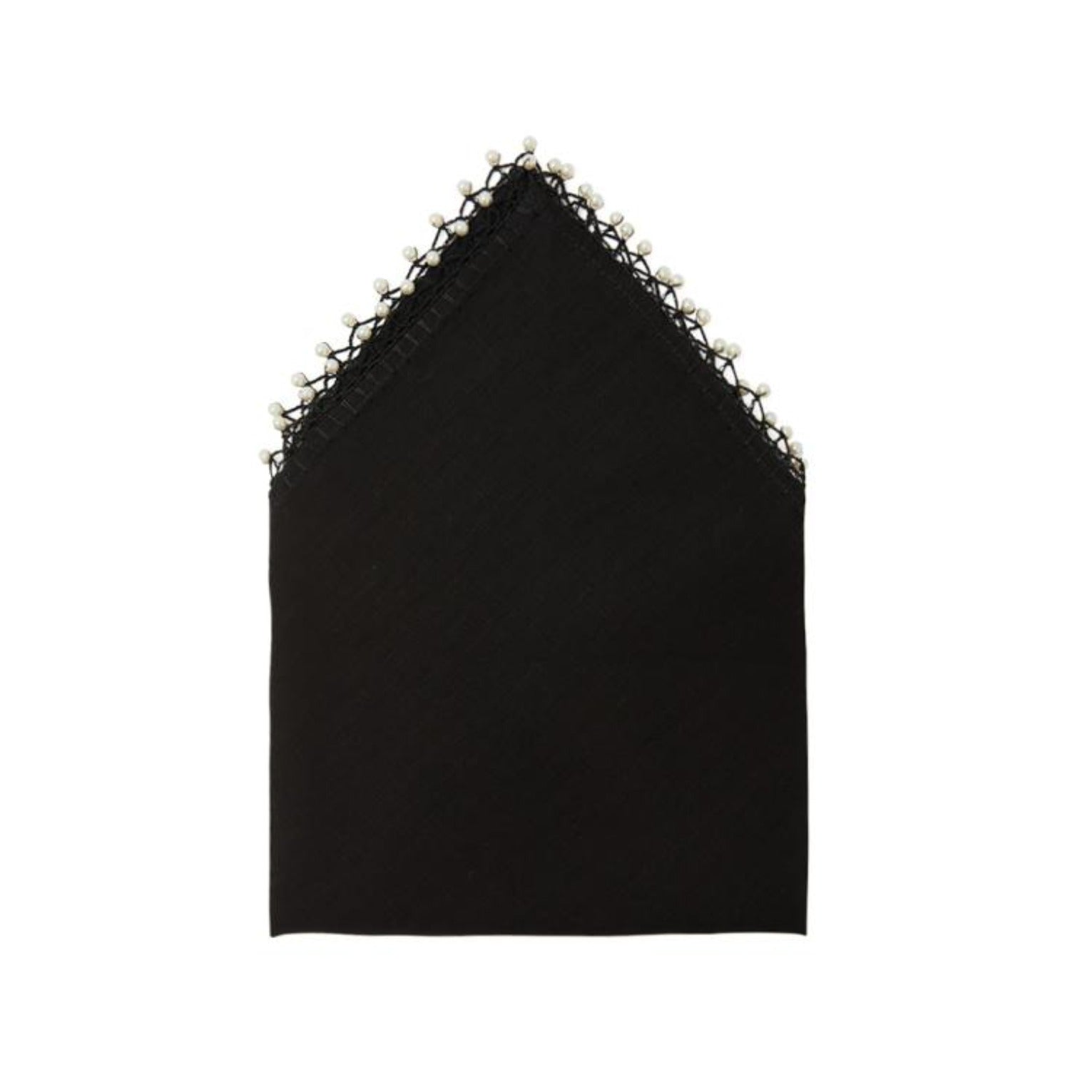 Set of 4 Black Pearl Linen Napkin