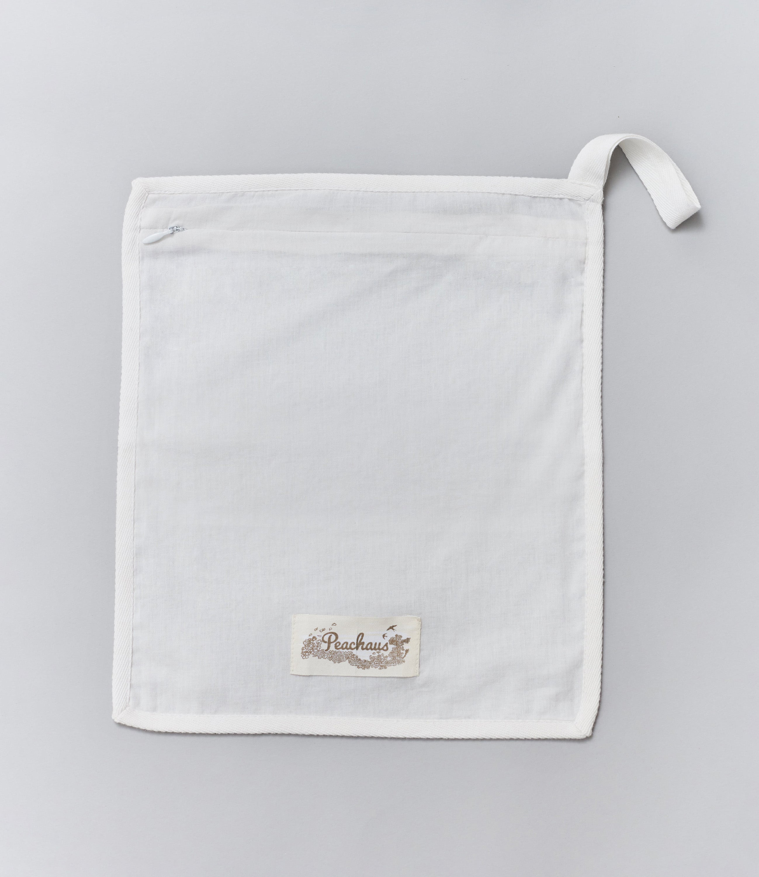Aralea ethical-cotton laundry bag - Glacier White