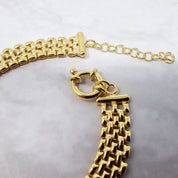18ct Gold Vermeil Luxury Woven Bracelet