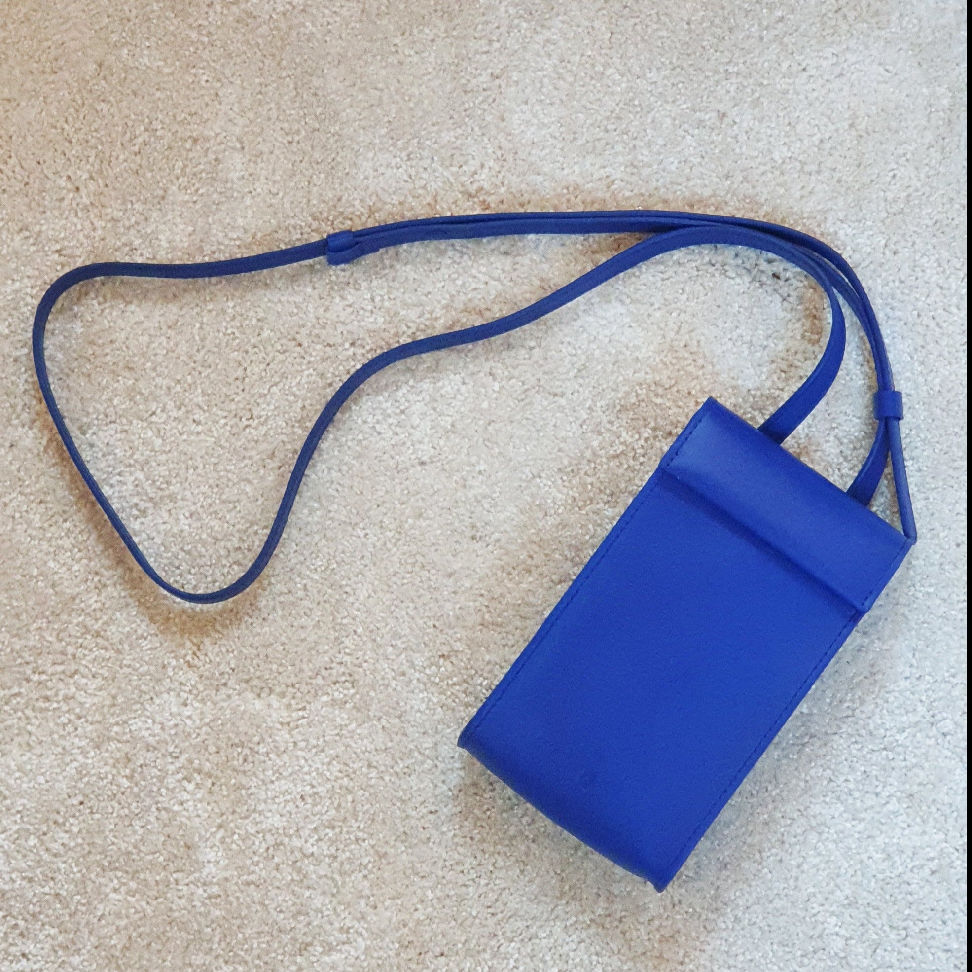 Adjustable Phone Bag in Cobalt Blue