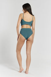 Asagao seamless stretch-bamboo briefs - Seabed Blue