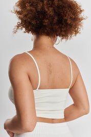 Canzo seamless stretch-bamboo cami - Moonlight White