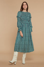 Alexia Swirl Print Dress