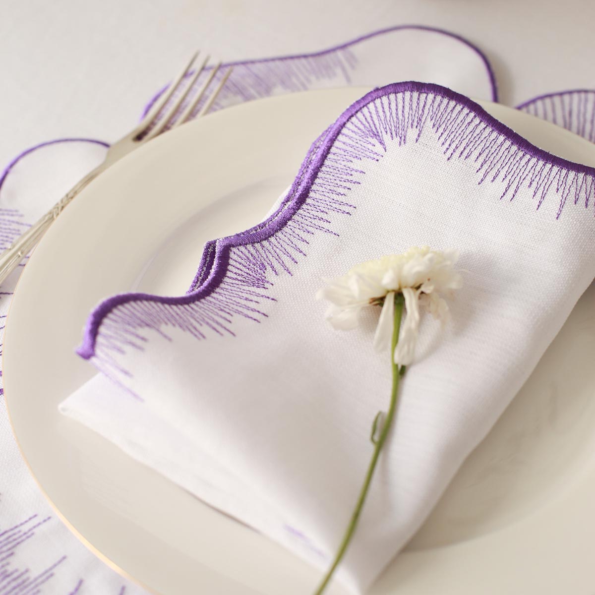 Purple Floral Napkin (Set of 2)