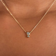 Circinius Double Diamond Station Necklace