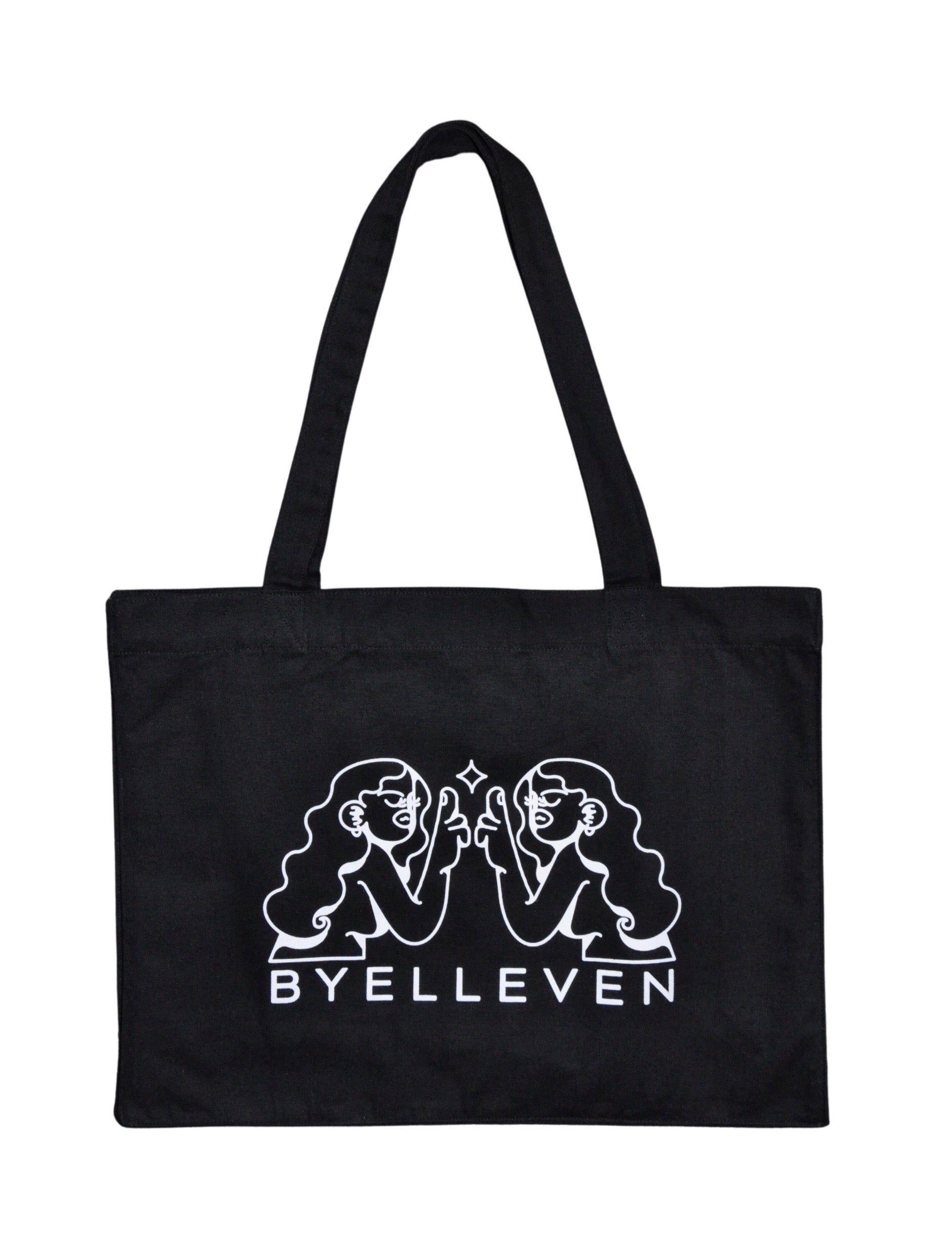 BY11 x Intangible Objects Recycled Cotton Canvas Tote Bag - Black