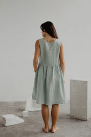 Linen sleeveless summer dress HAZEL